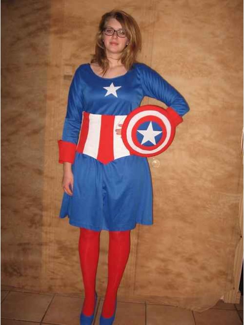 Déguisement Captain America pour fille 