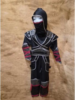 Ninja argenté rouge